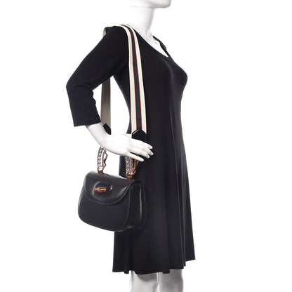 Gucci Calfskin Plexiglass Medium Classic 2 Top Handle Bag Black 2 of 14