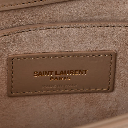 Saint Laurent Calfskin Small Classic Monogram Kate Tassel Satchel Dark Beige 6 of 12