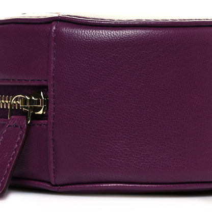 Chanel Goatskin Quilted Chanel 19 Round Clutch With Chain Purple 8 of 10