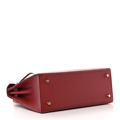 Hermes Epsom Kelly Sellier 28 Rouge Grenat 3 of 19