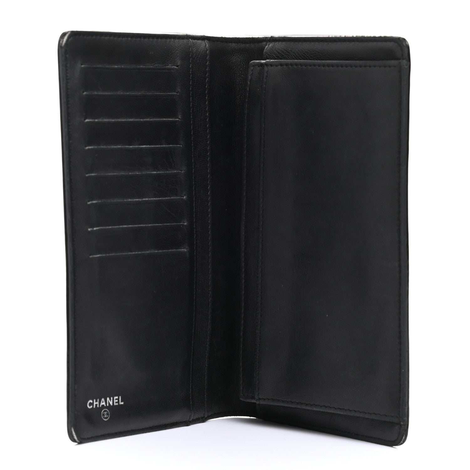Chanel Patent Calfskin Lucky Symbols Yen Wallet Black 5 of 12