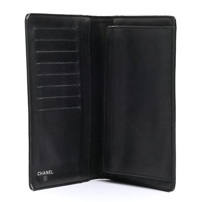 Chanel Patent Calfskin Lucky Symbols Yen Wallet Black 5 of 12
