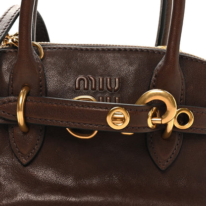 Miu Miu Nappa Mini Aventure Bag Briarwood 7 of 10