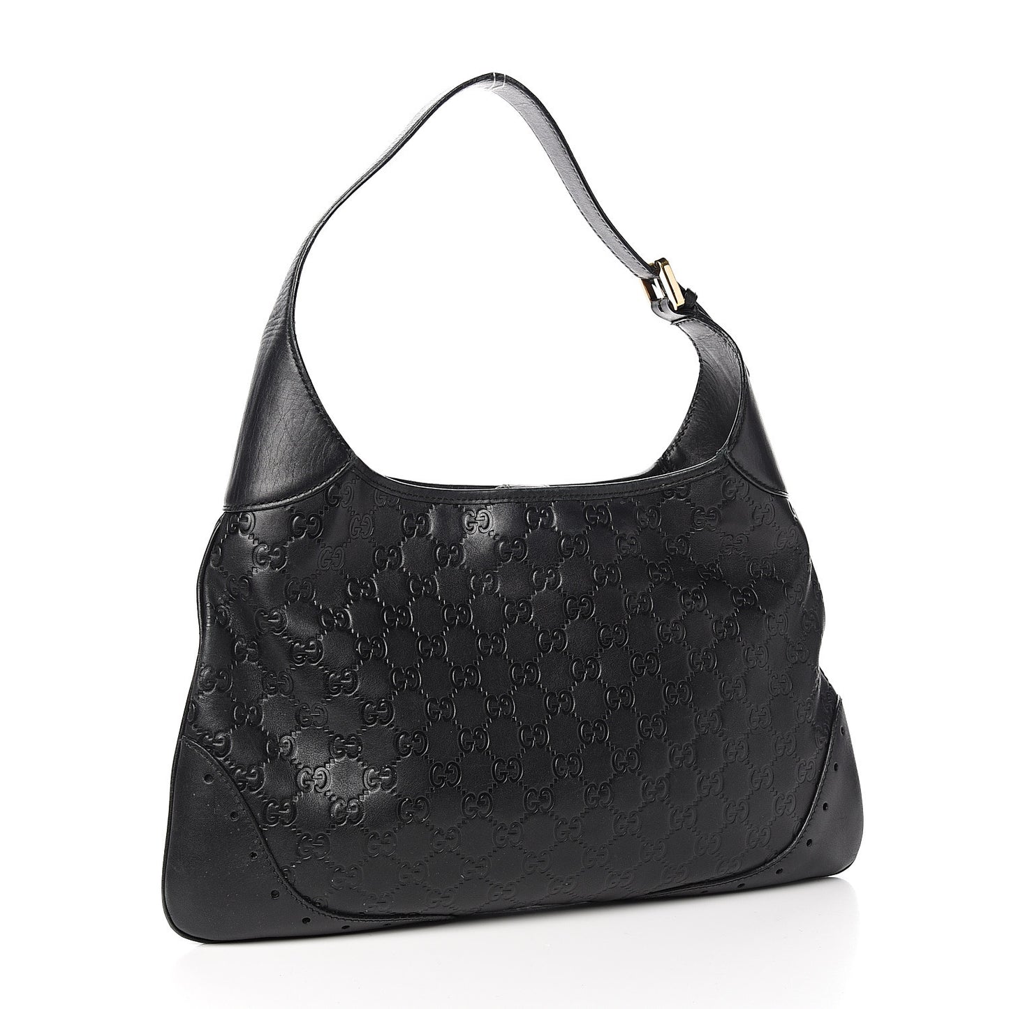Guccissima Punch Hobo Black