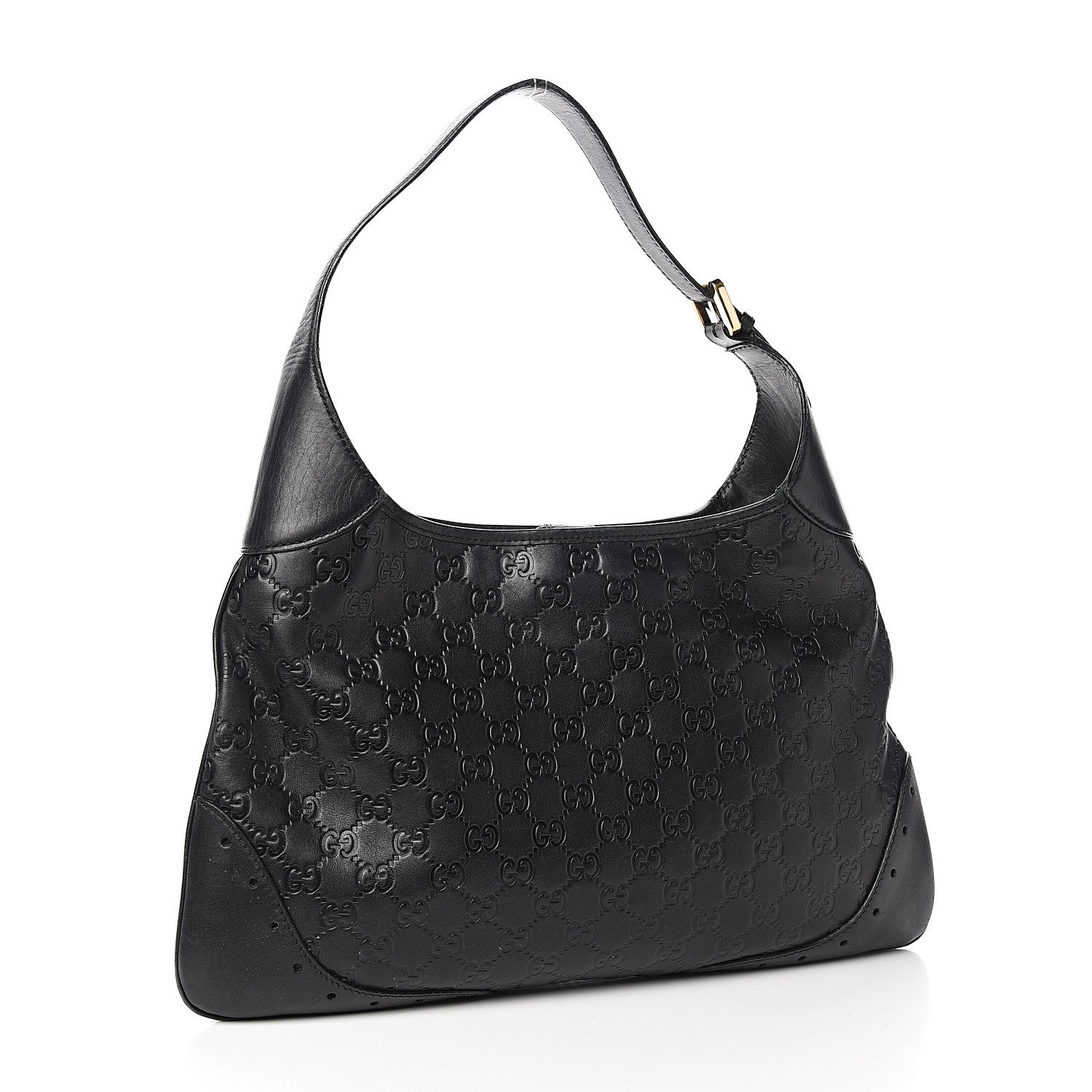 Gucci Guccissima Punch Hobo Black 2 of 14
