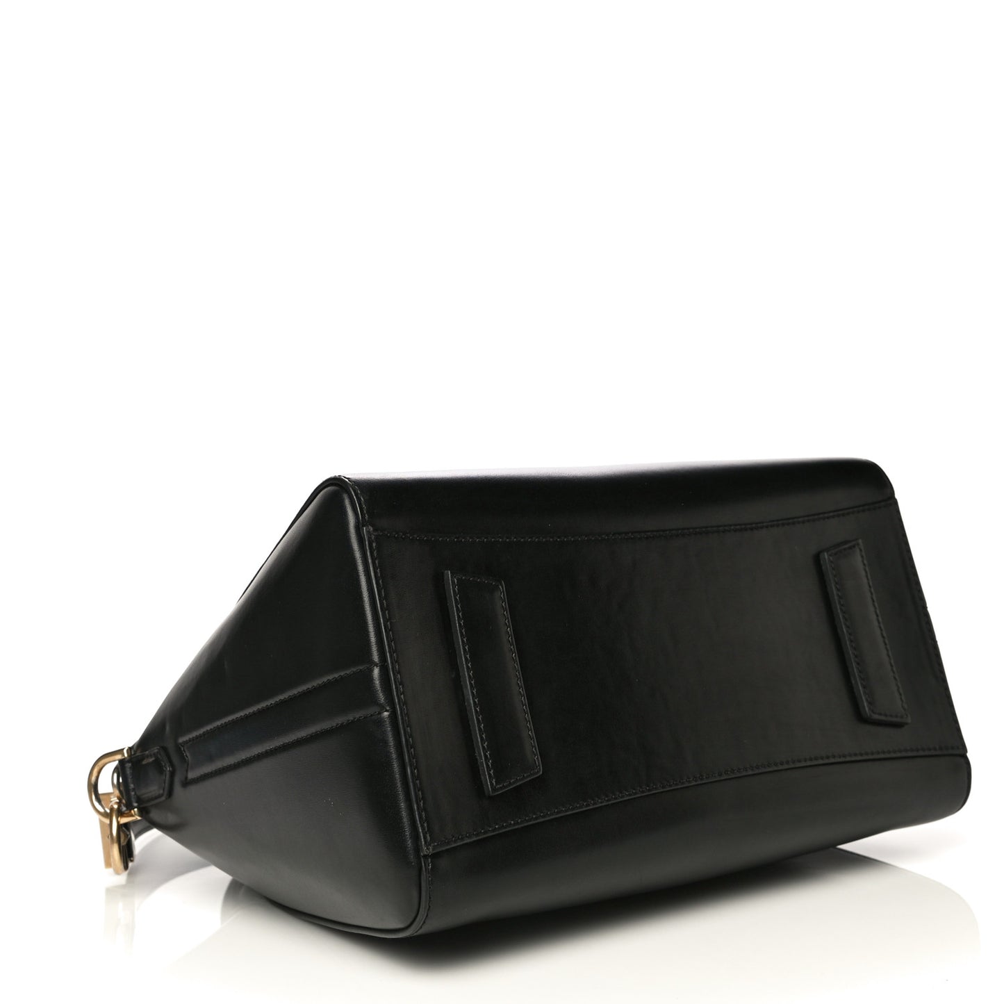 Shiny Lord Calfskin Small Antigona Black