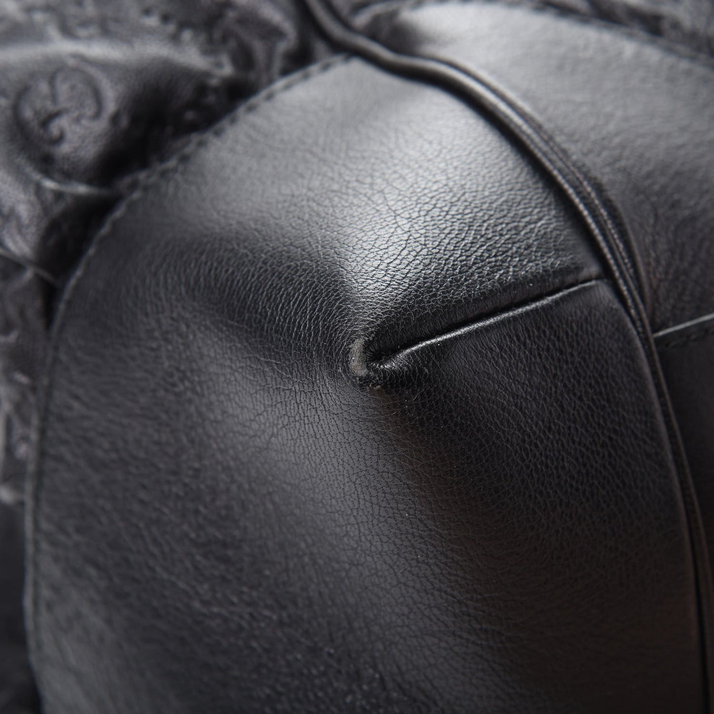 Guccissima Full Moon Tote Black