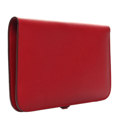 Hermes Evercolor Dogon Duo Wallet Rouge De Coeur 4 of 12