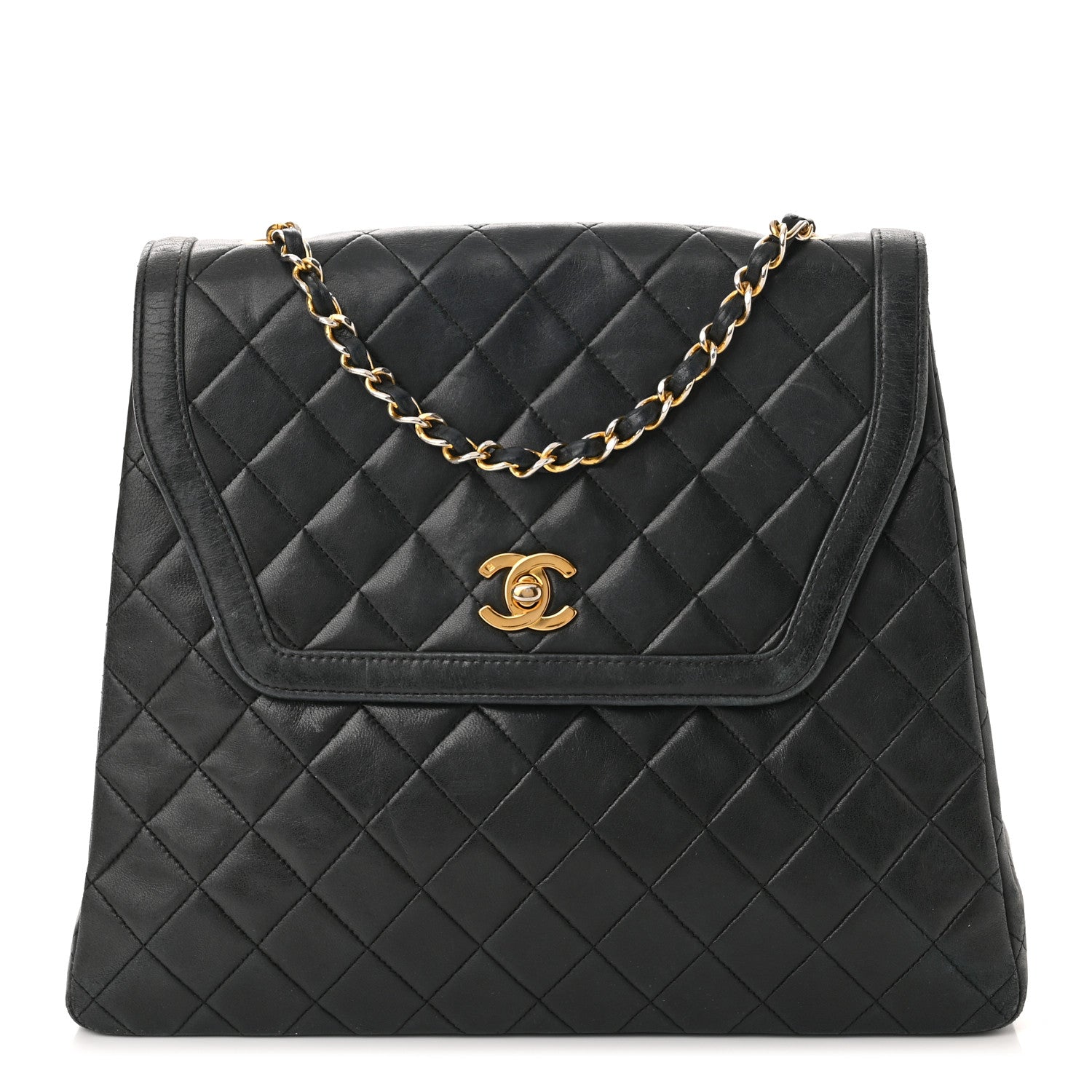 Chanel Lambskin Quilted Single Flap Black 1 of 12