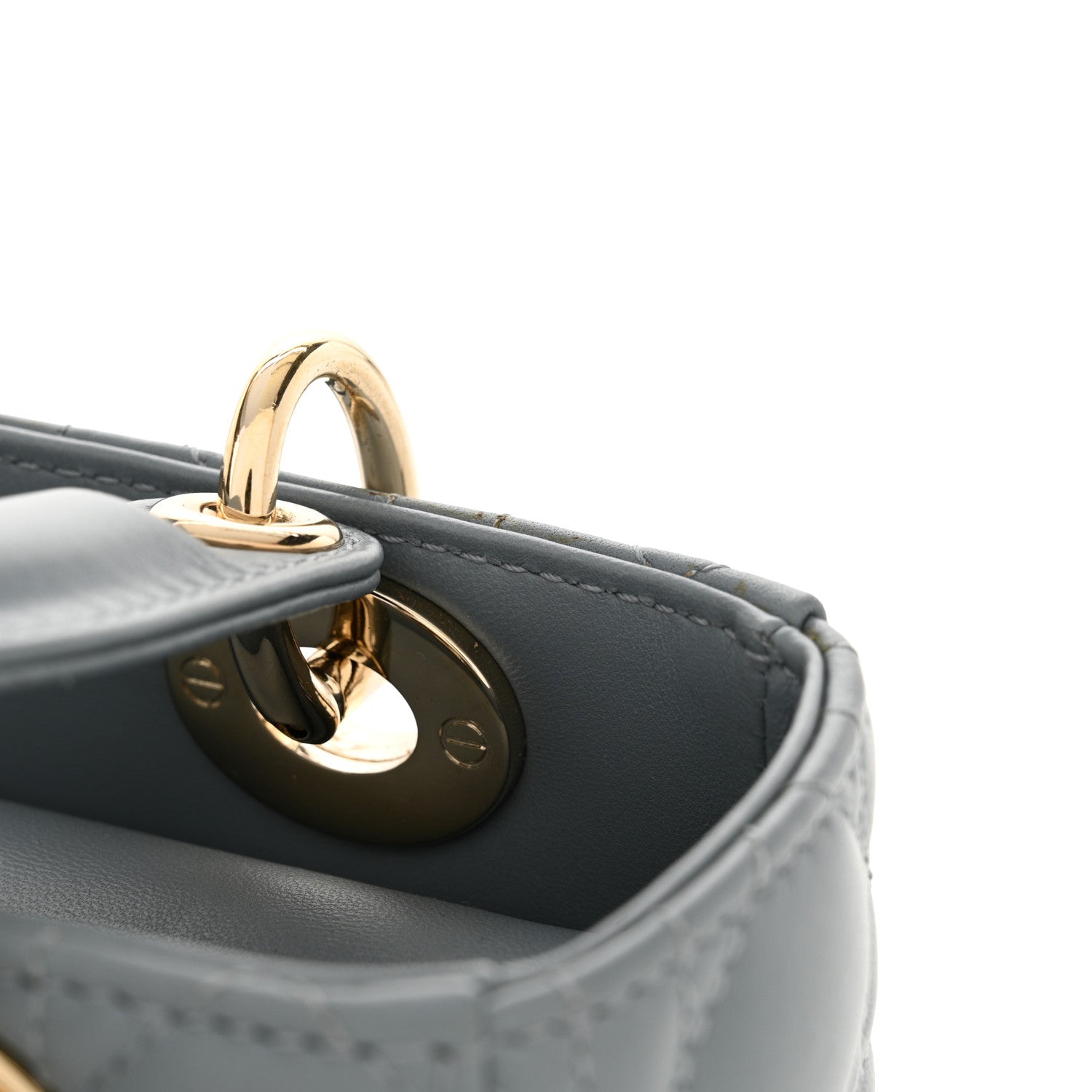 Christian Dior Lambskin Cannage Small My ABCDior Lady Dior Cloud Blue 11 of 11