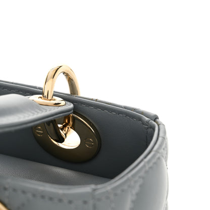 Christian Dior Lambskin Cannage Small My ABCDior Lady Dior Cloud Blue 11 of 11