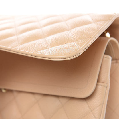 Chanel Caviar Quilted Jumbo Double Flap Beige Clair 12 of 18