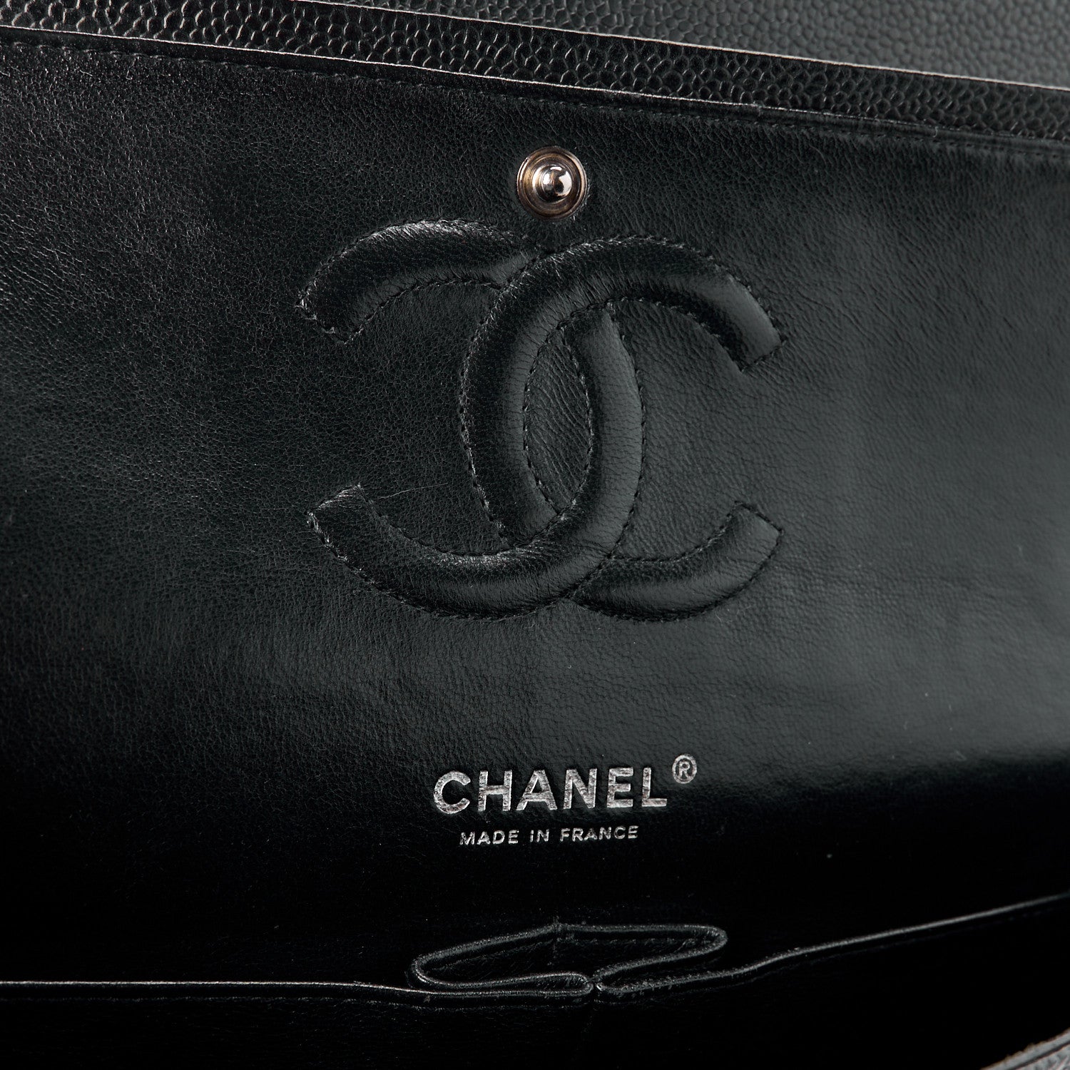 Chanel Caviar Quilted Medium Double Flap Black 6 of 15