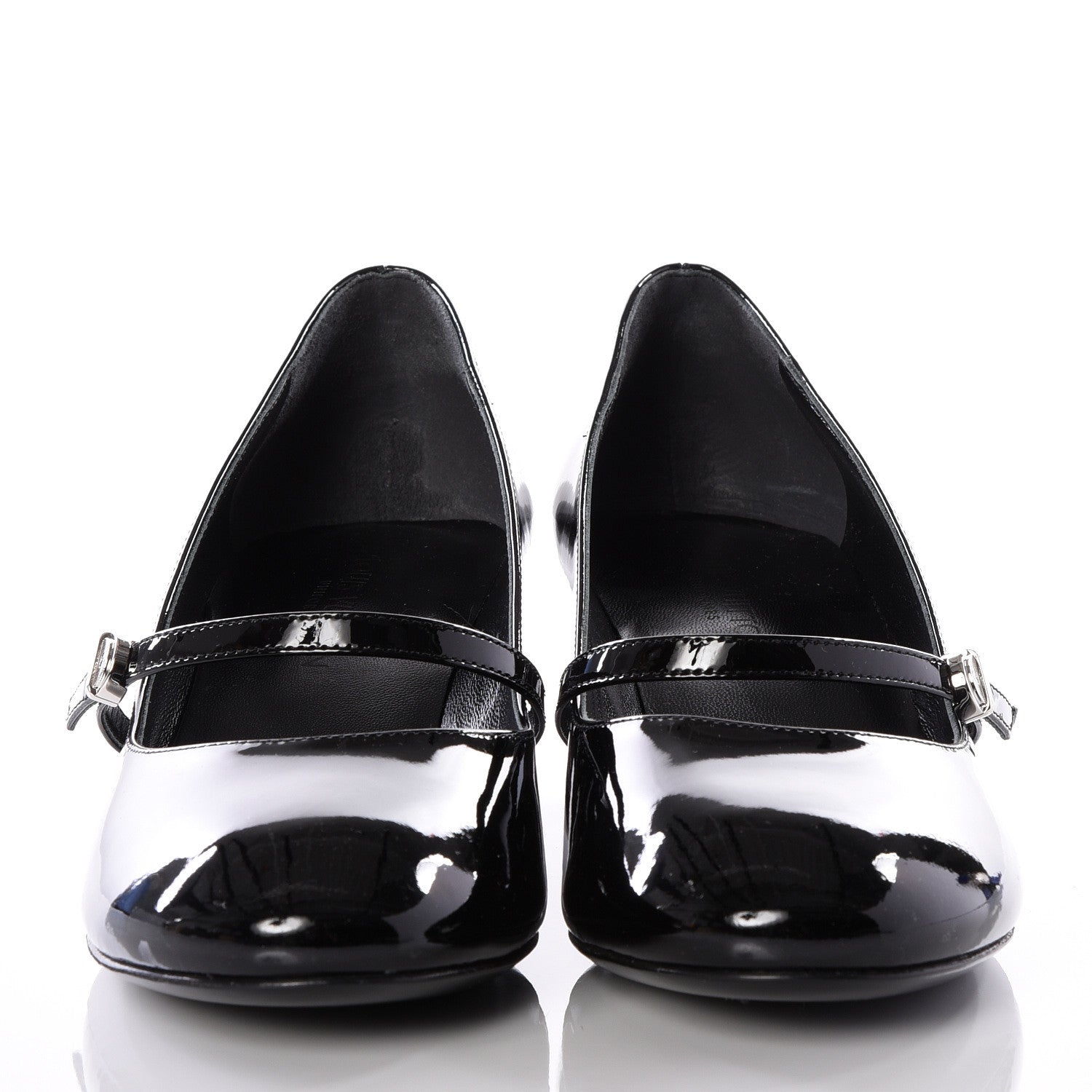 Louis Vuitton Patent Uniformes Silhouette 40mm Pumps 38 Black 3 of 10