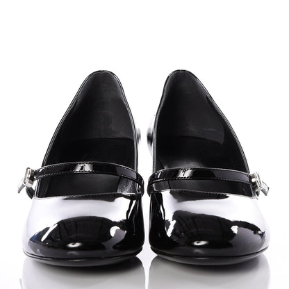 Louis Vuitton Patent Uniformes Silhouette 40mm Pumps 38 Black 3 of 10