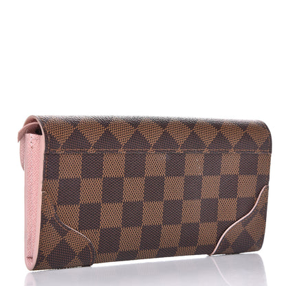 Louis Vuitton Damier Ebene Caissa Wallet Rose Ballerine 3 of 7