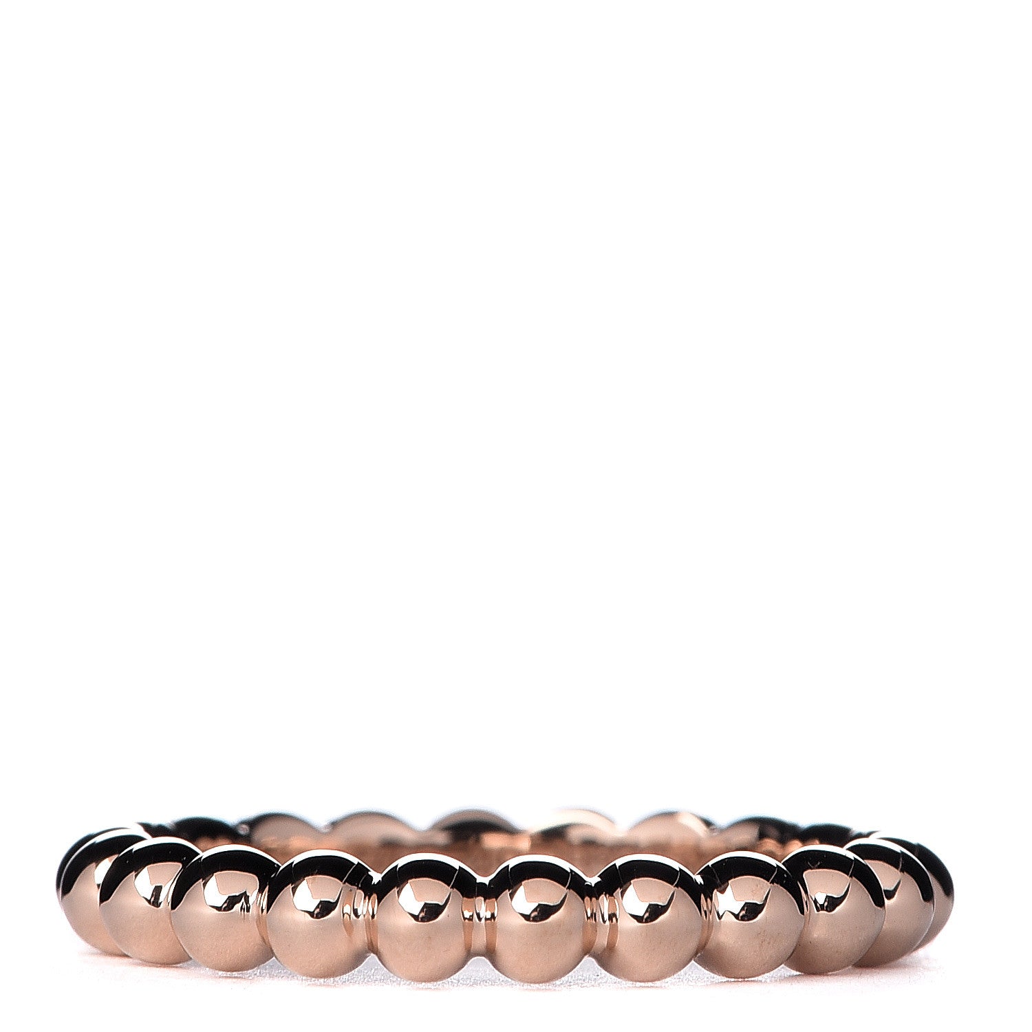 Van Cleef & Arpels 18K Rose Gold Small Perlee Ring 49 4.75 1 of 5