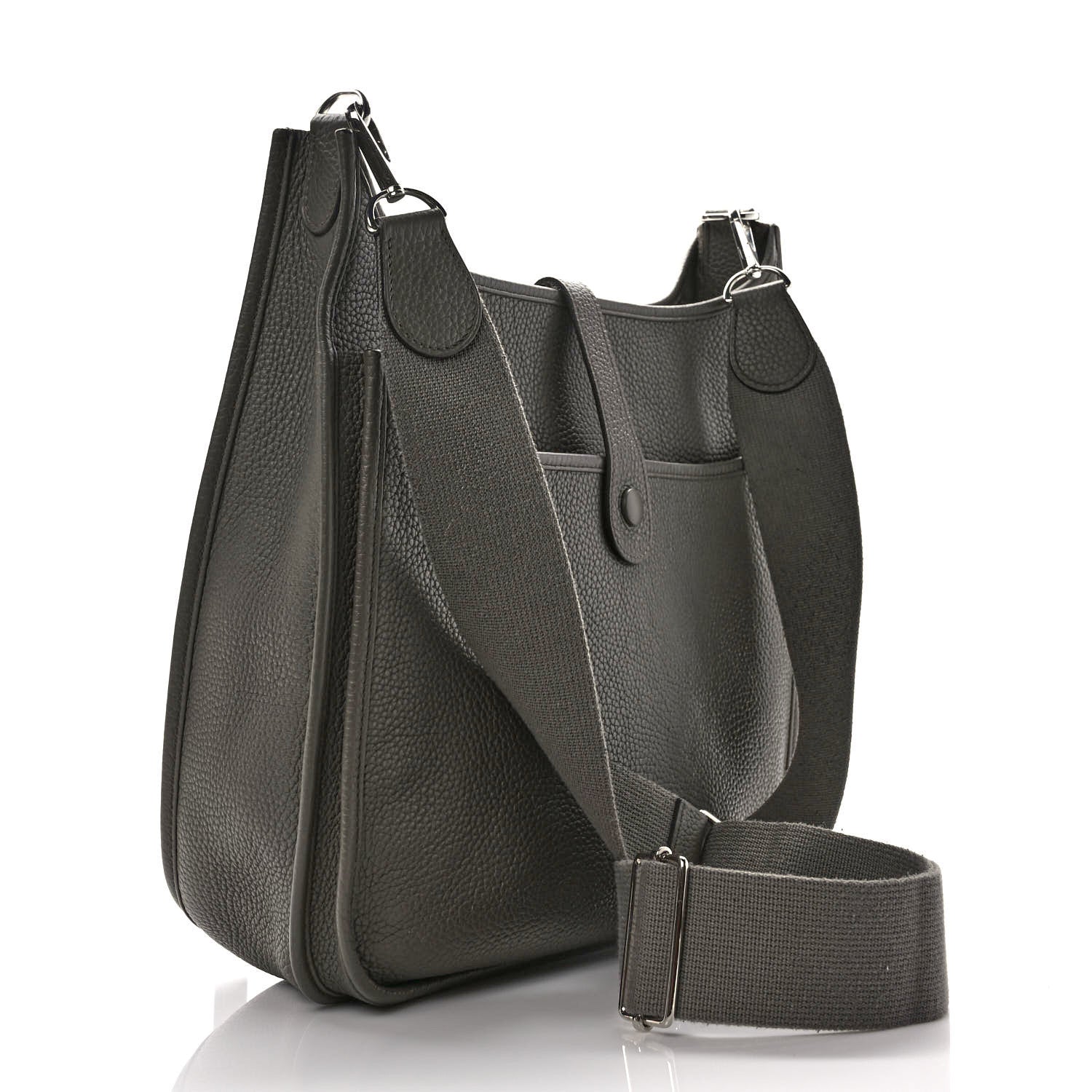 Hermes Taurillon Clemence Evelyne III GM Vert Olive 3 of 8
