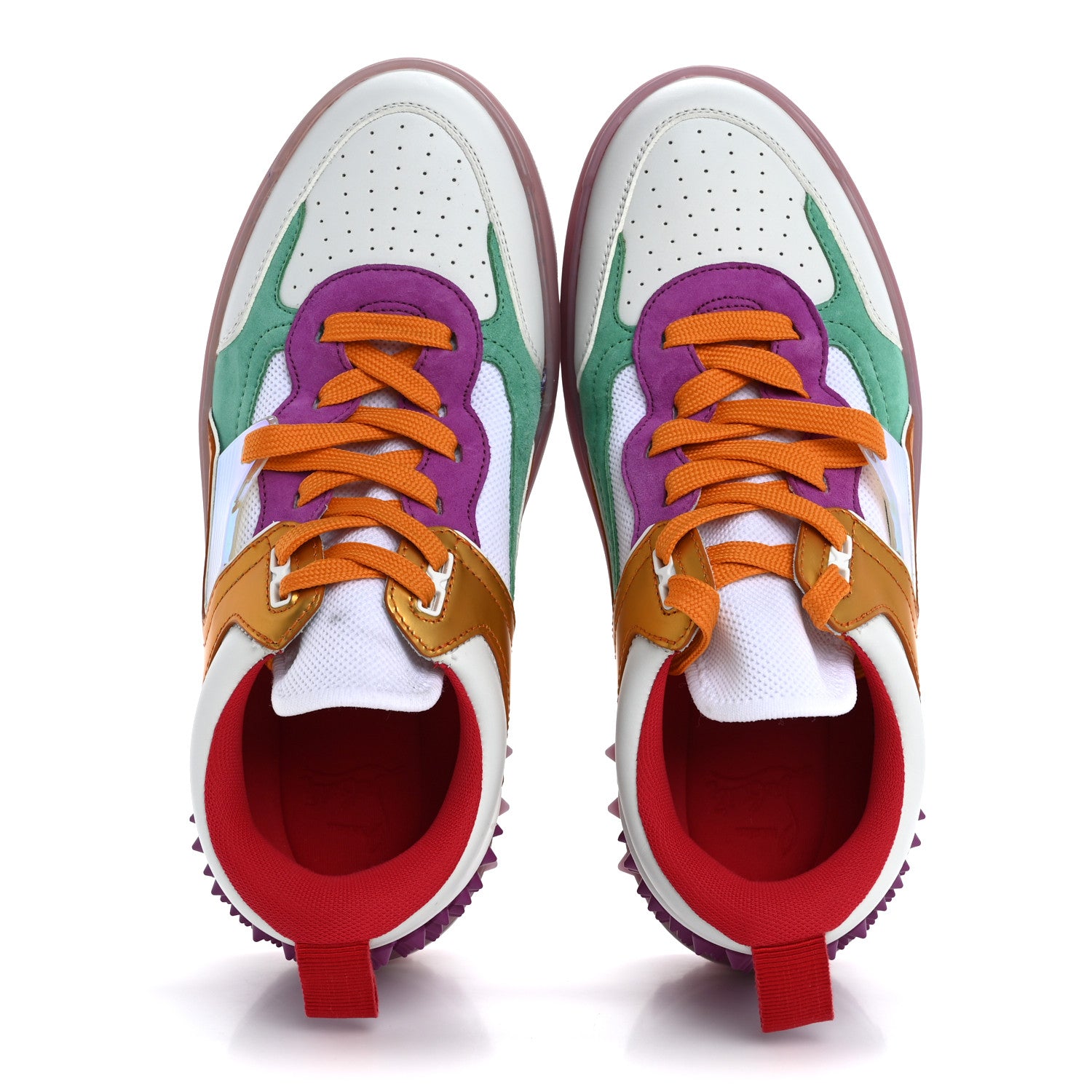 Christian Louboutin Calfskin Suede Spike Astroloubi Donna Low Top Sneakers 40.5 Kismet Supernova 2 of 12