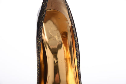 Christian Louboutin Patent Lady Glitter Asteroid 160 Pumps 38 12 of 15