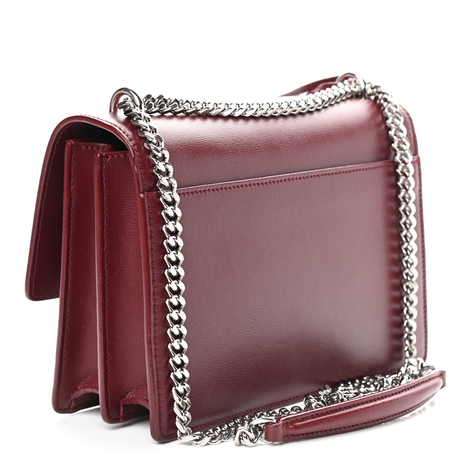 Saint Laurent Calfskin Medium Monogram Sunset Pallisandre 3 of 9