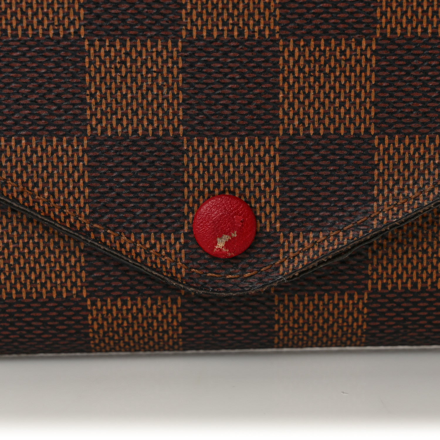 Louis Vuitton Damier Ebene Josephine Wallet Red 10 of 11
