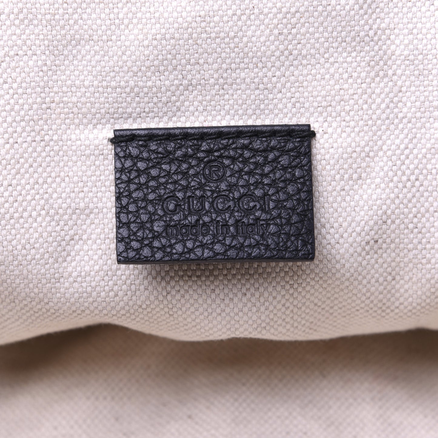 Grained Calfskin Coco Capitan Logo Belt Bag Black