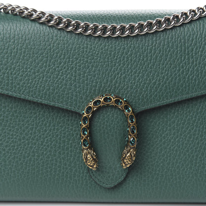 Gucci Calfskin Mini Dionysus Chain Wallet Emerald 7 of 10