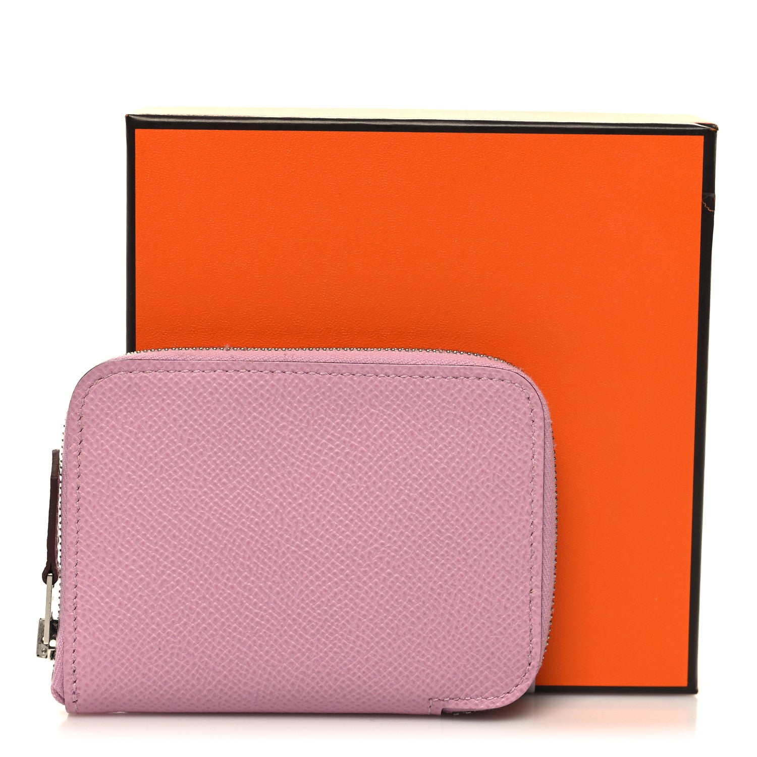 Hermes Epsom Azap Mini Wallet Mauve Sylvestre 9 of 9