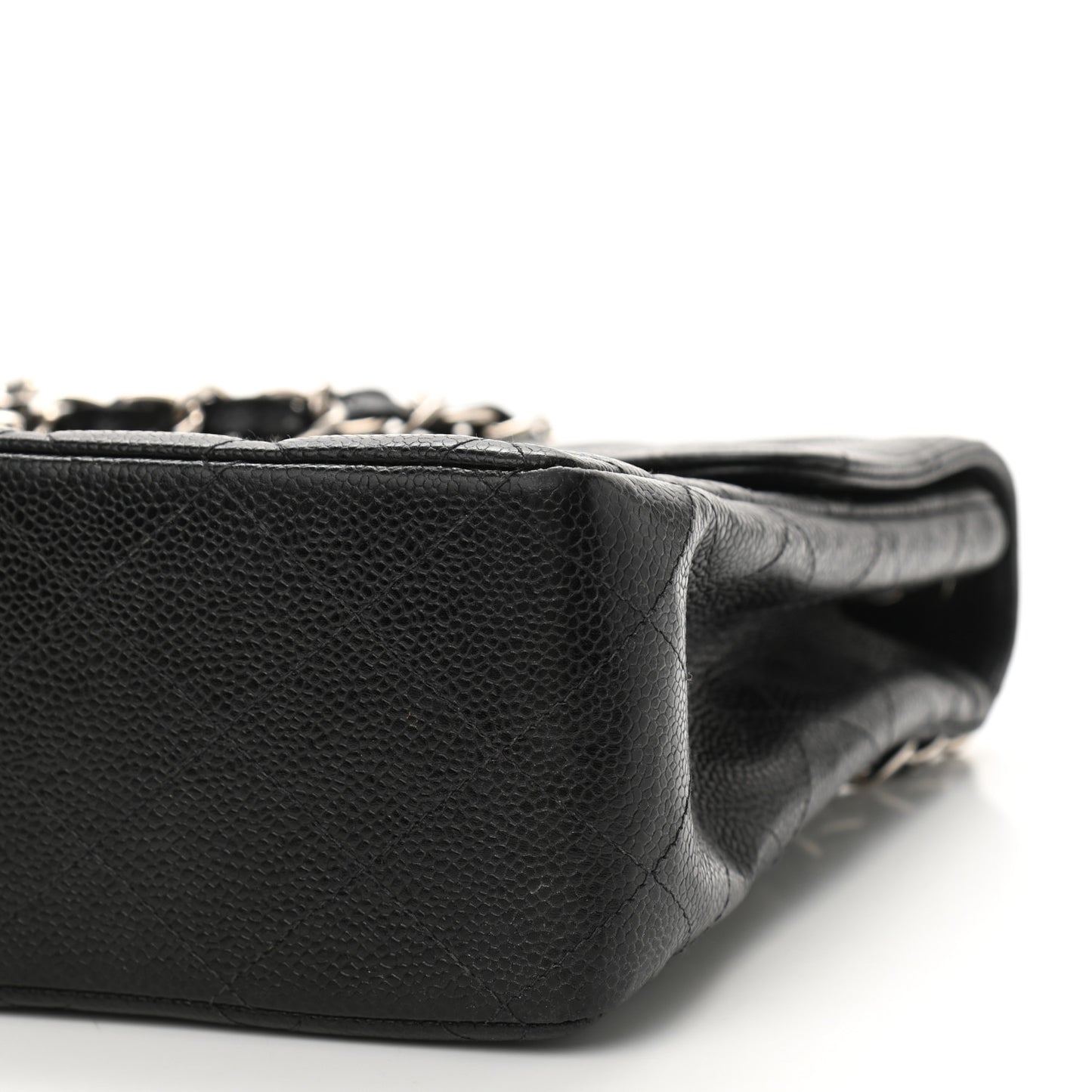 Caviar Quilted Jumbo Single Flap Black