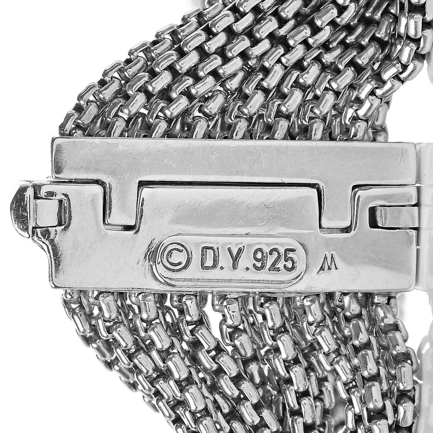 Sterling Silver Multi-Row Box Chain Bracelet
