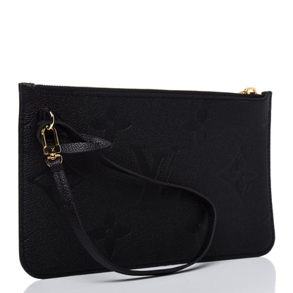Louis Vuitton Empreinte Monogram Giant Neverfull MM Pochette Black 3 of 8