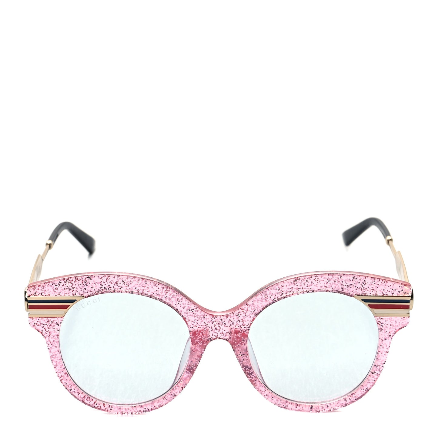 Acetate Round Frame Web Sunglasses GG0282SA Pink