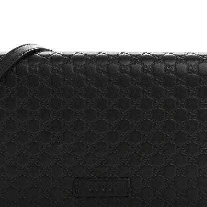Gucci Microguccissima Crossbody Wallet Black 6 of 10