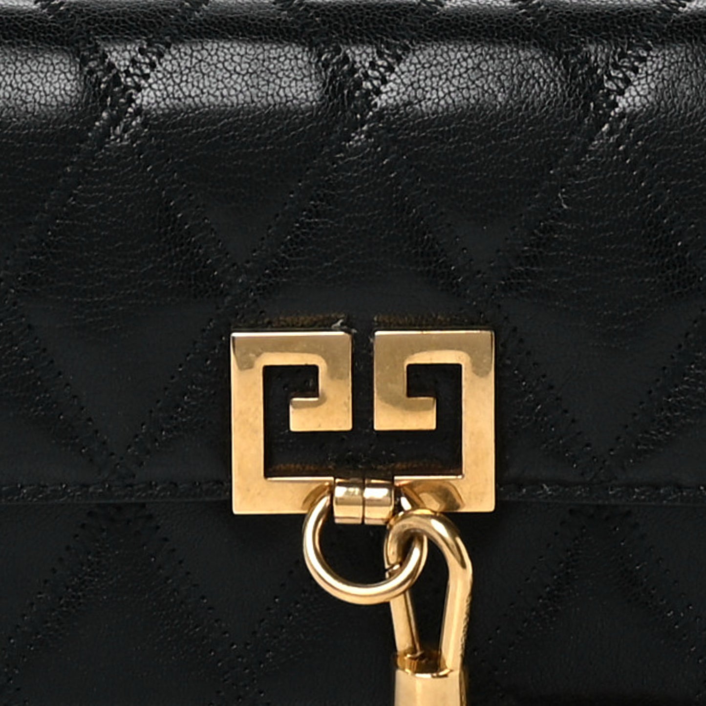 Goatskin Quilted GV3 Mini Pocket Convertible Bag Black