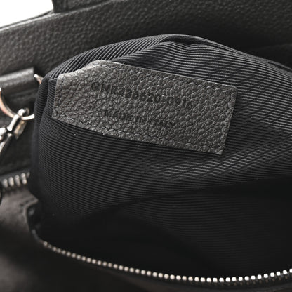 Saint Laurent Grained Calfskin Small Cabas Rive Gauche Dark Anthracite 7 of 10