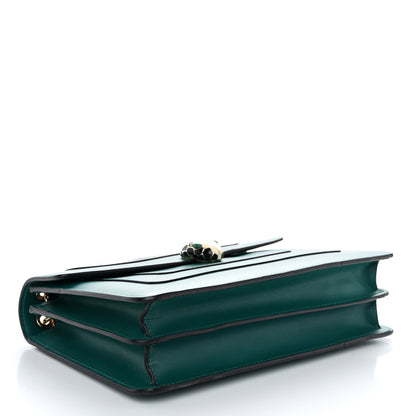Bulgari Calfskin Serpenti Forever Shoulder Bag Emerald Green 5 of 15