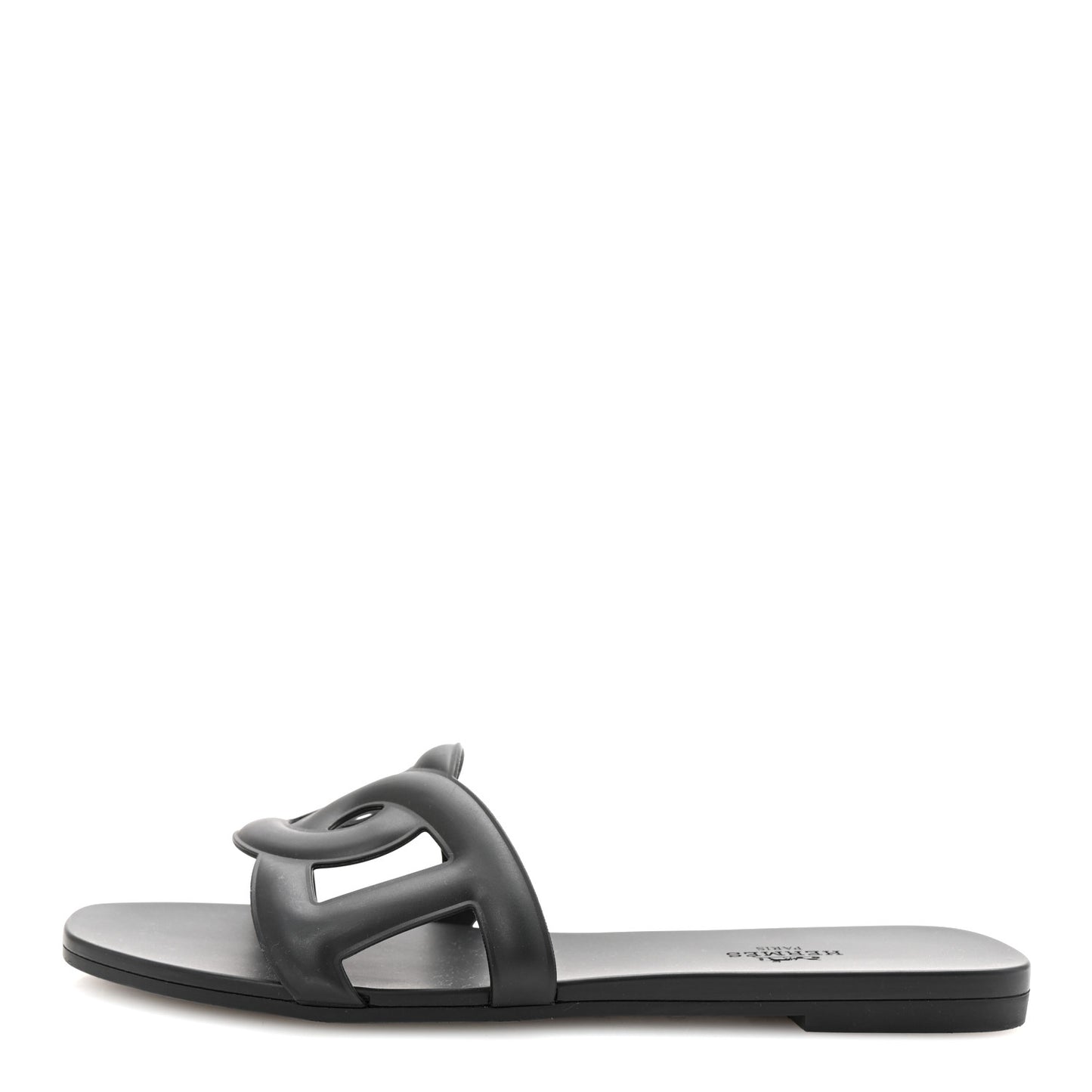 Rubber Aloha Sandals 38 Black