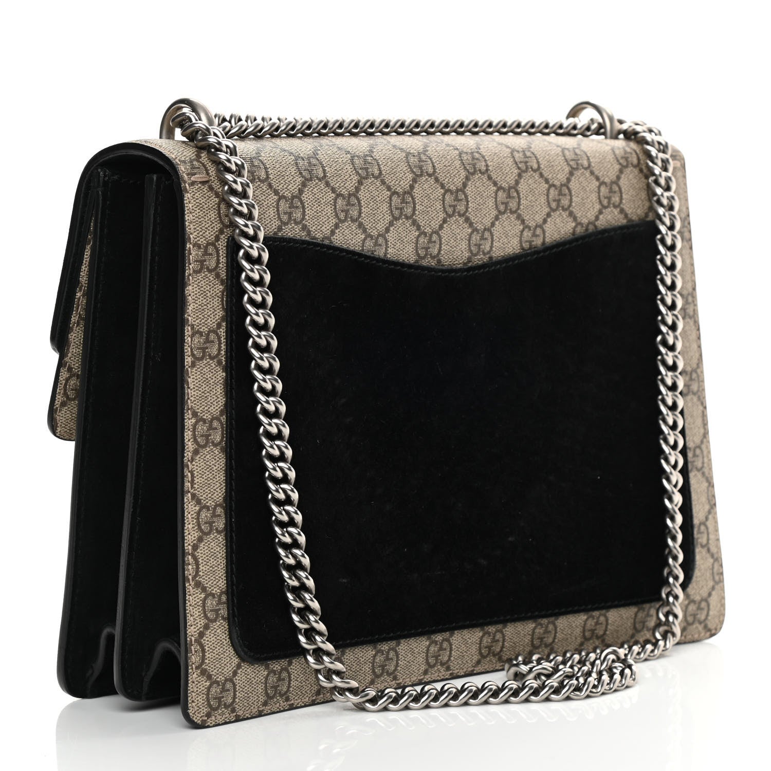 Gucci GG Supreme Monogram Medium Dionysus Shoulder Bag Black 3 of 18