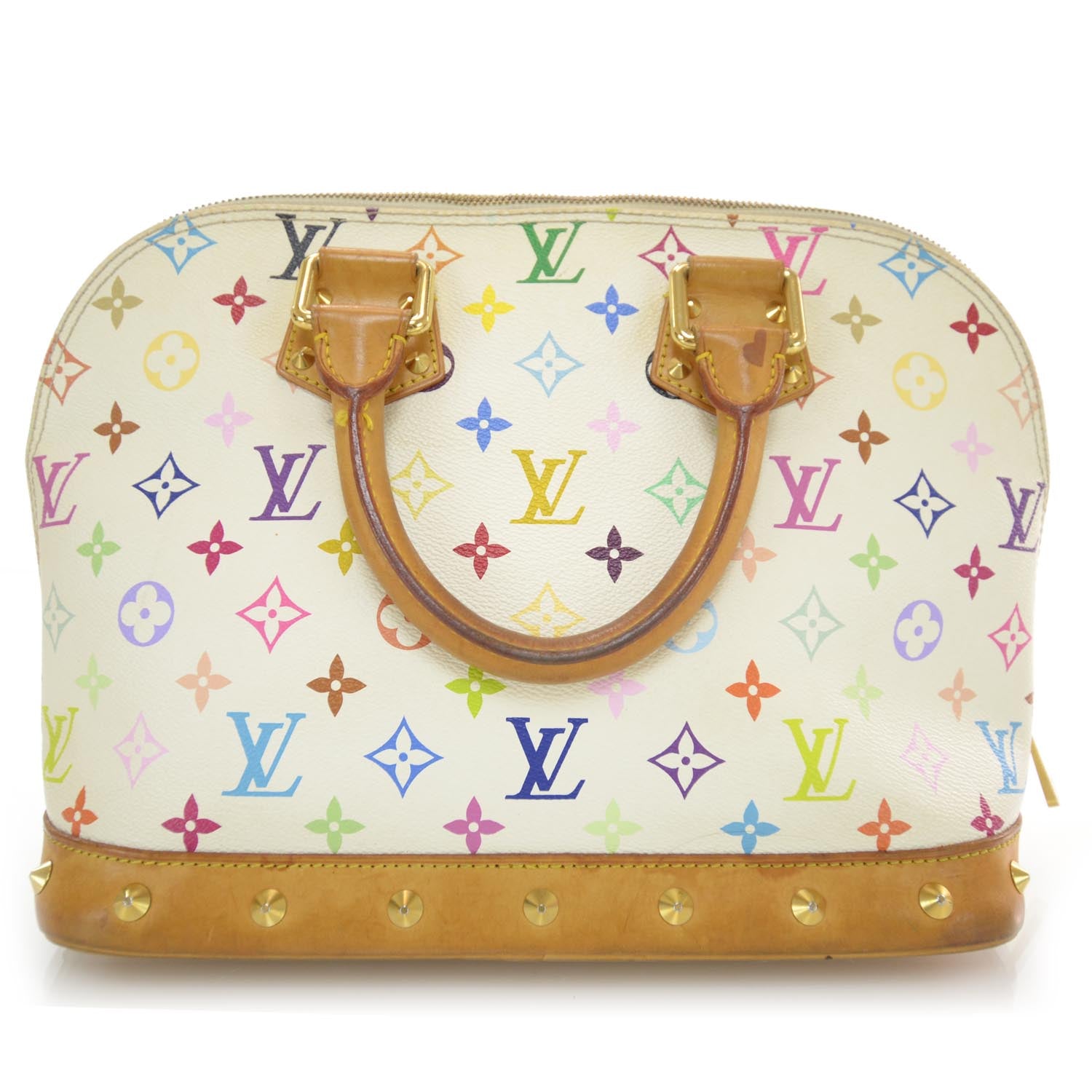 Louis Vuitton Monogram Multicolor Alma White 3 of 10