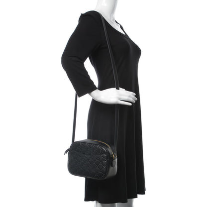 Gucci Guccissima Signature Small Camera Bag Black 2 of 8