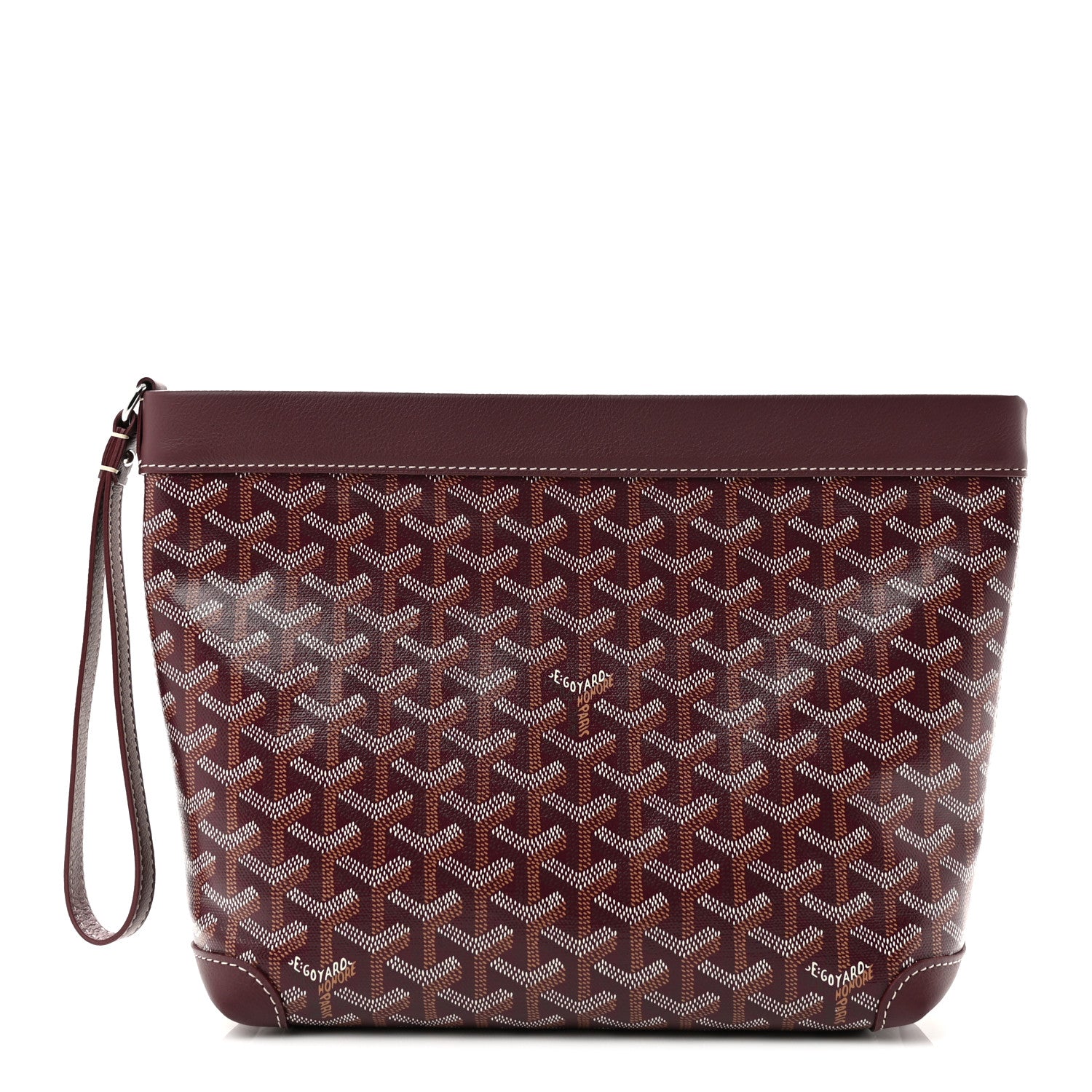Goyard Goyardine Conti Pouch Burgundy 1 of 6