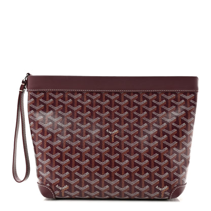 Goyard Goyardine Conti Pouch Burgundy 1 of 6
