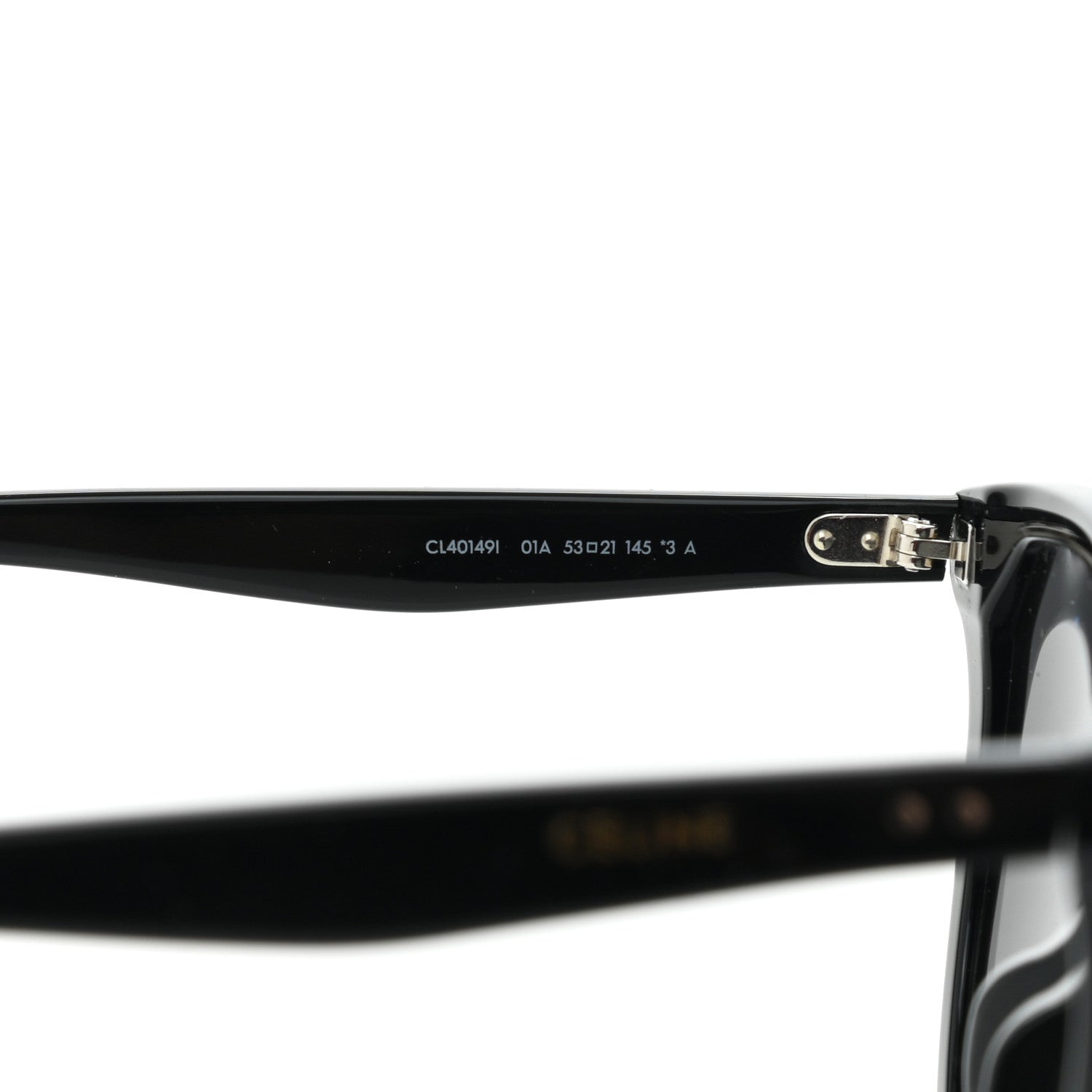 Celine Acetate Cat Eye Sunglasses CL401491 Black 6 of 7