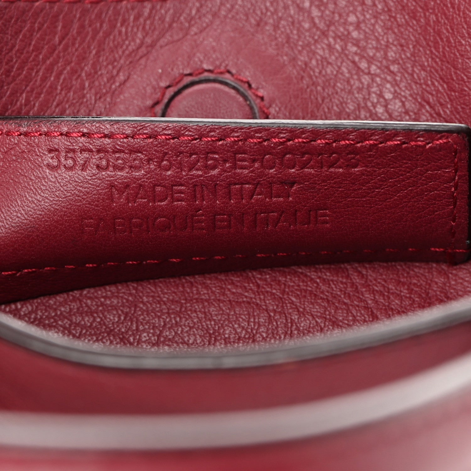 Balenciaga Veau Papier Mini A4 Zip Around Tote Rouge Aubergine 7 of 15