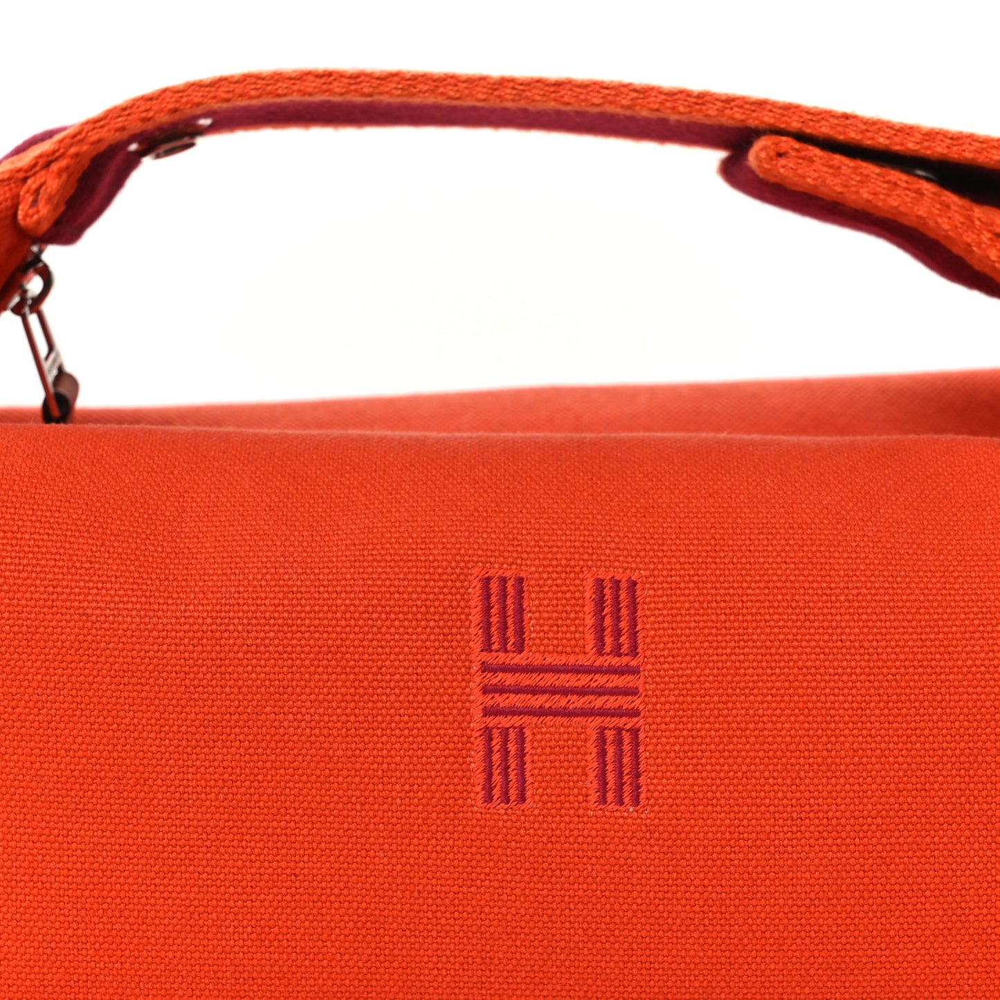 Canvas Small Bride-A-Brac Pouch Orange Burgundy
