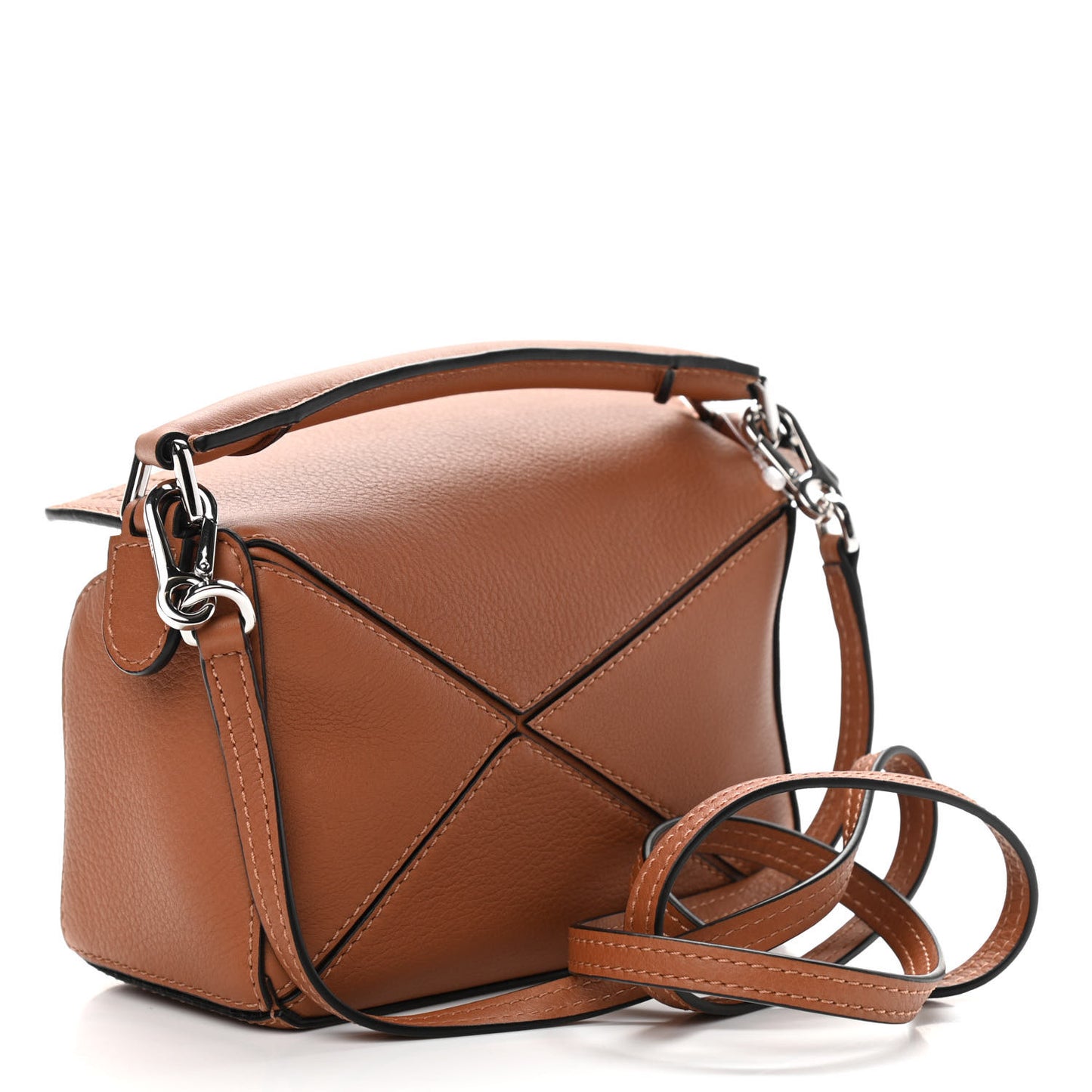 Calfskin Mini Puzzle Bag Tan