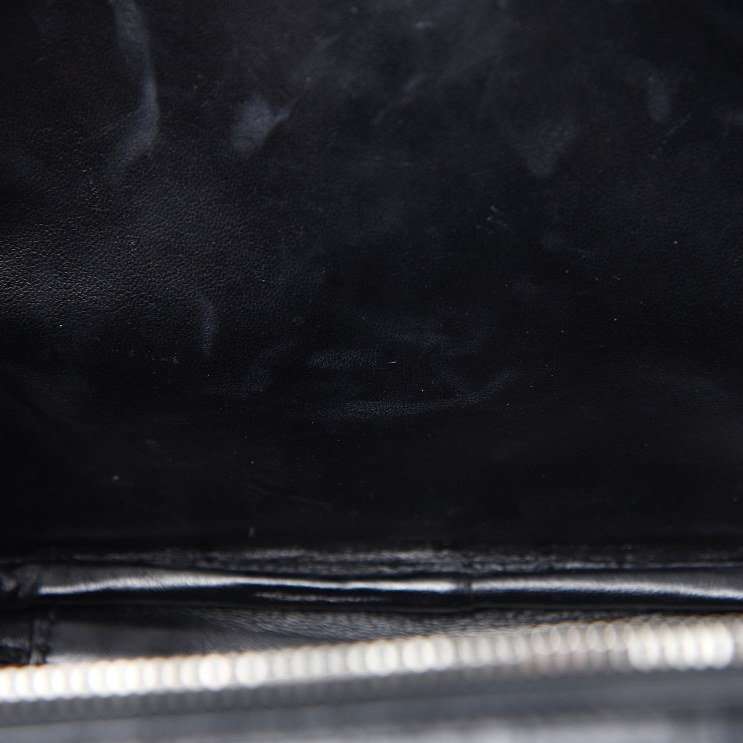 Calfskin Crocodile Embossed Monogram Lunch Box Bag Black