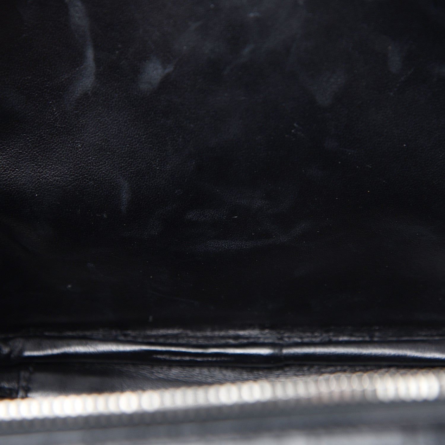 Saint Laurent Calfskin Crocodile Embossed Monogram Lunch Box Bag Black 9 of 15