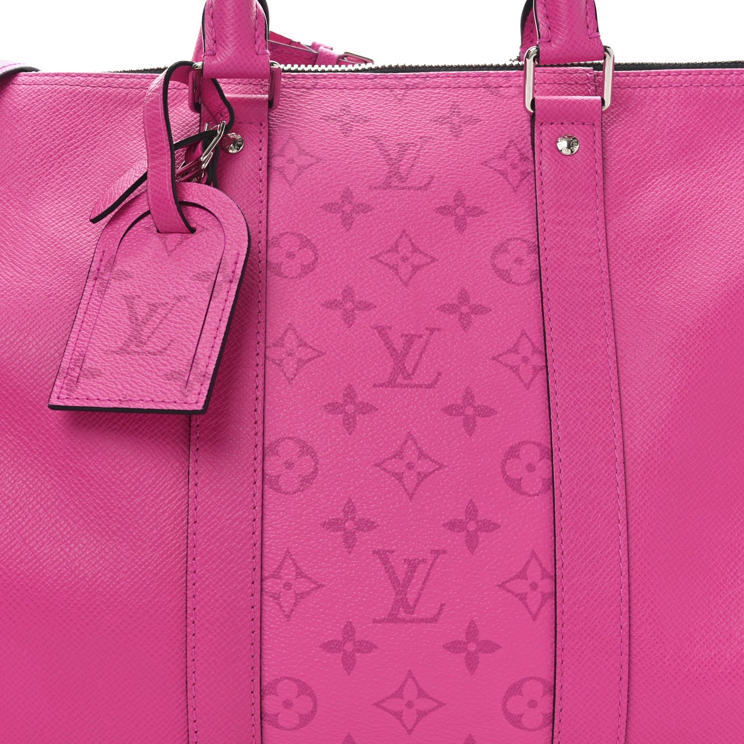 Louis Vuitton Taigarama Keepall Bandouliere 50 Fuchsia 6 of 8
